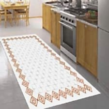 Klasik Nakış Desenli Dijital Baskılı Halı