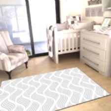 Rüzgar Desenli Dijital Baskılı Halı