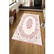 Modern Motifli Çerçeve Desenli Dijital Baskılı Halı