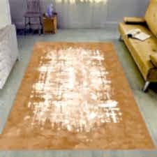 Çizgili Mat Eskitme Desenli Dijital Baskılı Halı