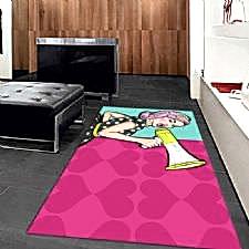 Duyuru Desenli Dijital Baskılı Halı