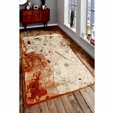 Harita Tasarımlı Dijital Baskılı Halı