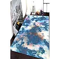 Çatlak Gölge Desenli Dijital Baskılı Halı