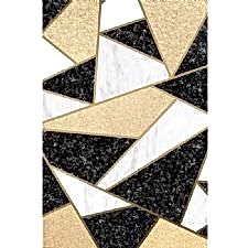 Üçgen Desenli Dijital Baskılı Halı