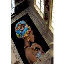 Afrika aksesuarlı Dijital Baskılı Halı