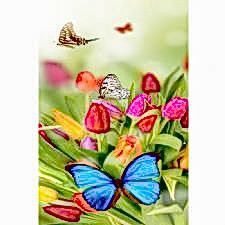 Lale Tasarımlı Dijital Baskılı Halı