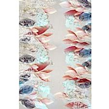 Metraj Yaprak Tasarımlı Dijital Baskılı Halı