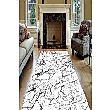 Boyalı Fırça Darbesi Desenli Dijital Baskılı Halı