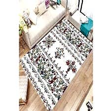 İşleme Desenli Dijital Baskılı Halı