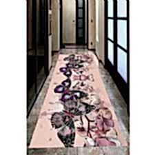 Renkli Kelebek Dünyası Desenli Dijital Baskılı Halı