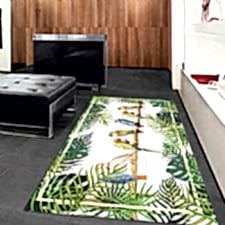 Renkli Papagan Desenli Dijital Baskılı Halı