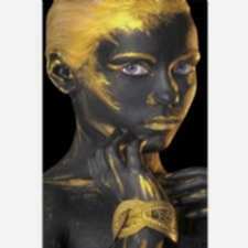 Düşünceli Afrika Tasarım Dijital Baskılı Halı