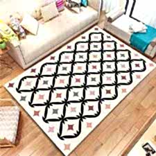 Renkli Geometrik Desenli Dijital Baskılı Halı