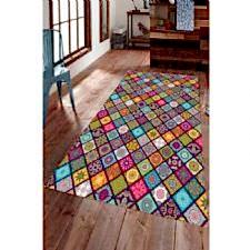 Simetrik Baklava Desenli Dijital Baskılı Halı