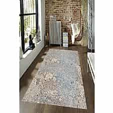 Gölge Eskitme Desenli Dijital Baskılı Halı