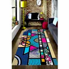 Seksenler Tasarımlı Dijital Baskılı Halı