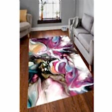 Dekoratif Tablo Desenli Dijital Baskılı Halı