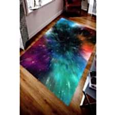 Galaksi Dünyası Tasarımlı Dijital Baskılı Halı