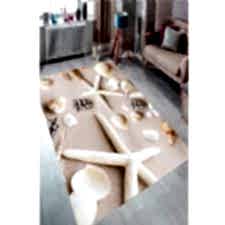 Deniz Objeleri Dijital Baskılı Halı