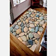 Birikmiş Taşlar Modern Renkler Dijital Baskılı Halı