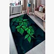 Kış Yaprakları Dijital Baskılı Halı