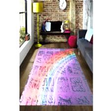 Modern Renkler Gökkuşağı Geçişi Dijital Baskılı Halı