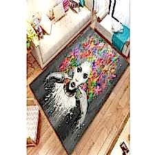 Özel Portre Çizim Ve Grafiti Çalışması Dijital Baskılı Halı