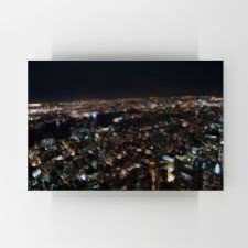 New York Gece Manzarası Tablosu