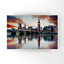 Gün Batımında Londra Manzarası Tablosu