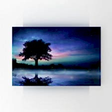 Gölde Gece Manzarası