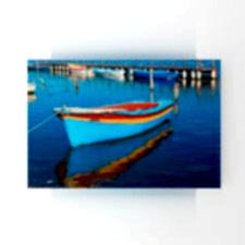 Denizde Bekleyen Renkli Sandal Tablosu