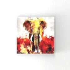 Yağlı Boya Fil Tablosu