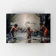 Nehirdeki Çocuklar Tablosu