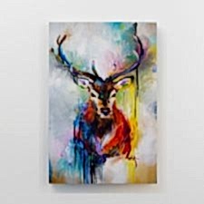 Yağlı Boya Geyik Tablosu