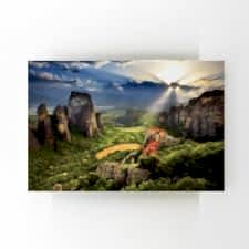 Meteora'da Gün Batımı Tablosu