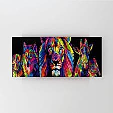 Vahşi Doğa Hayvanları İllustrasyonu Tablosu