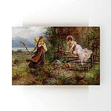 Hans Zatzka - The Berry Picker Tablosu