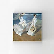 Joaquin Sorolla - Walk on the Beach Tablosu