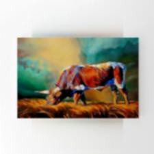 Otlanan Bufalo İllustrasyonu Tablosu