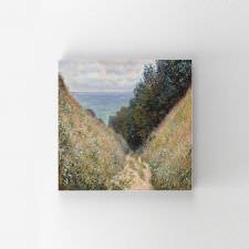 Claude Monet - Road at La Cave Tablosu