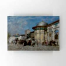 Alberto Pasini - At Pazarı Tablosu