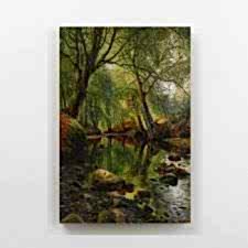 Peder Mork Monsted - A Woodland Stream Tablosu