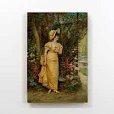 Hans Zatzka - Young Girl Tablosu