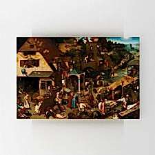 Pieter Brueghel - The Dutch Proverbs Tablosu