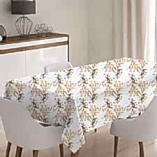Rengarenk Tavus Kuşu Model Masa Örtüsü
