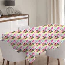 Rengarenk Patchwork Model Masa Örtüsü