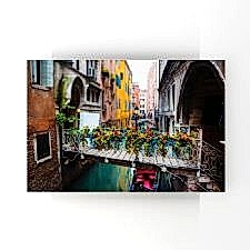 Çiçekli Ahşap Köprü Tablosu