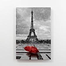 Siyah Beyaz Eiffel Kulesi Tablosu