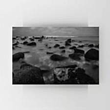 Siyah Beyaz Kayalıklar Tablosu