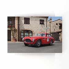 Kırmızı Klasik Spor Otomobil Tablosu